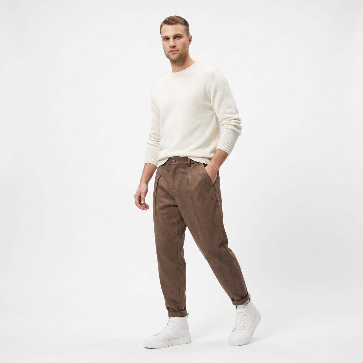 RICARDO | PANTALÓN DE EFECTO SUEDE