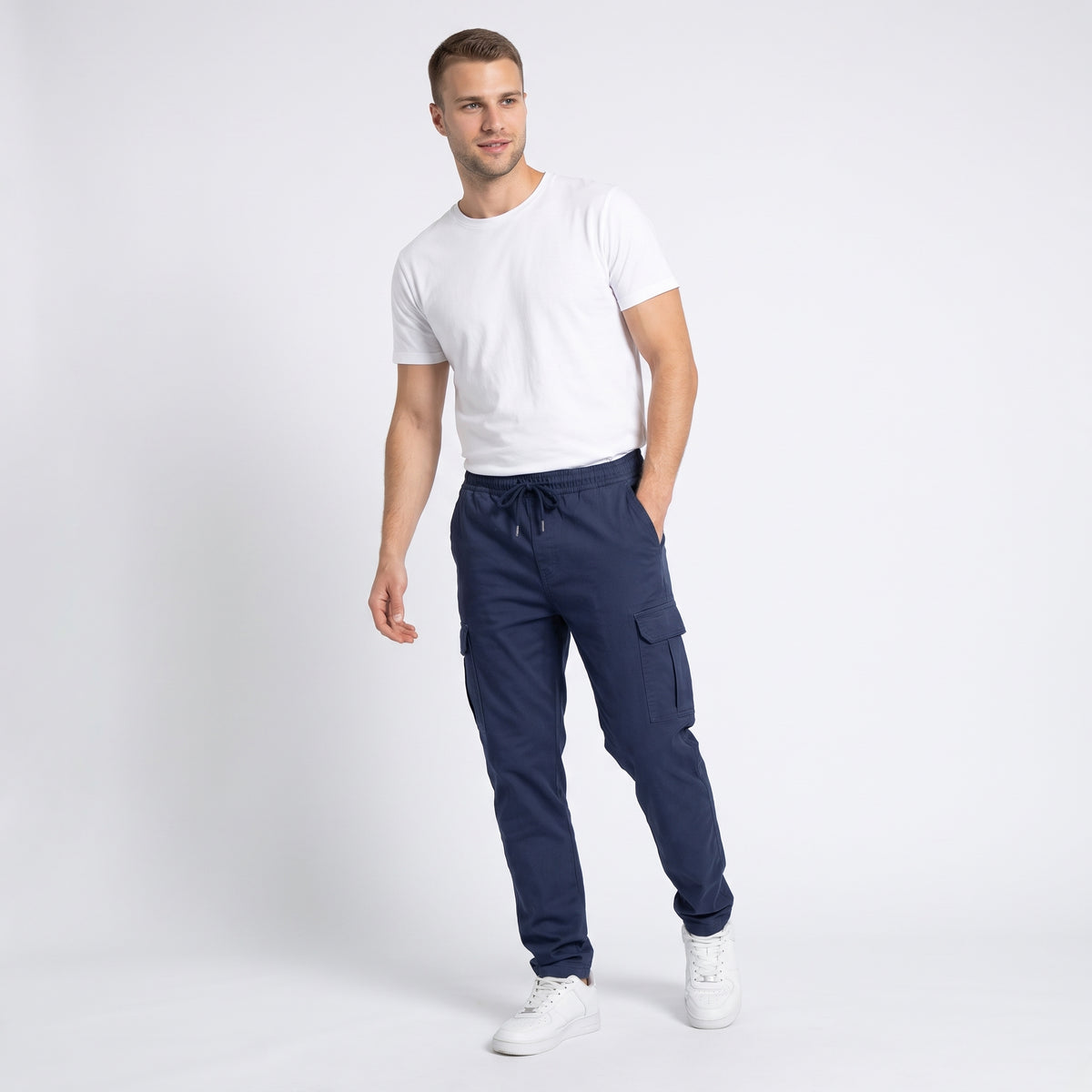 SANTINO | PANTALÓN CARGO ELÁSTICO