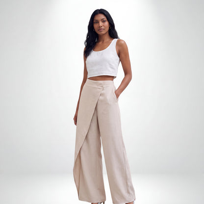 ANA | PANTALÓN ASIMÉTRICO DE CINTURA ALTA