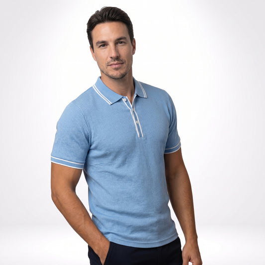 PAOLO | POLO DE PUNTO ACANALADO