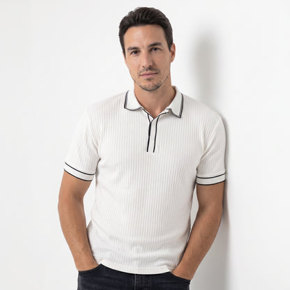 PAOLO | POLO DE PUNTO ACANALADO