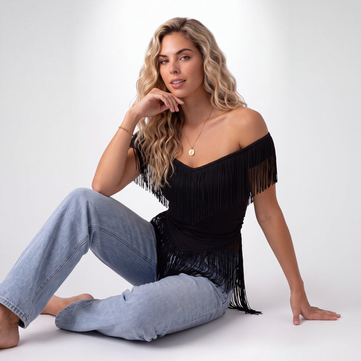 BIANCA | TOP CON FLECOS