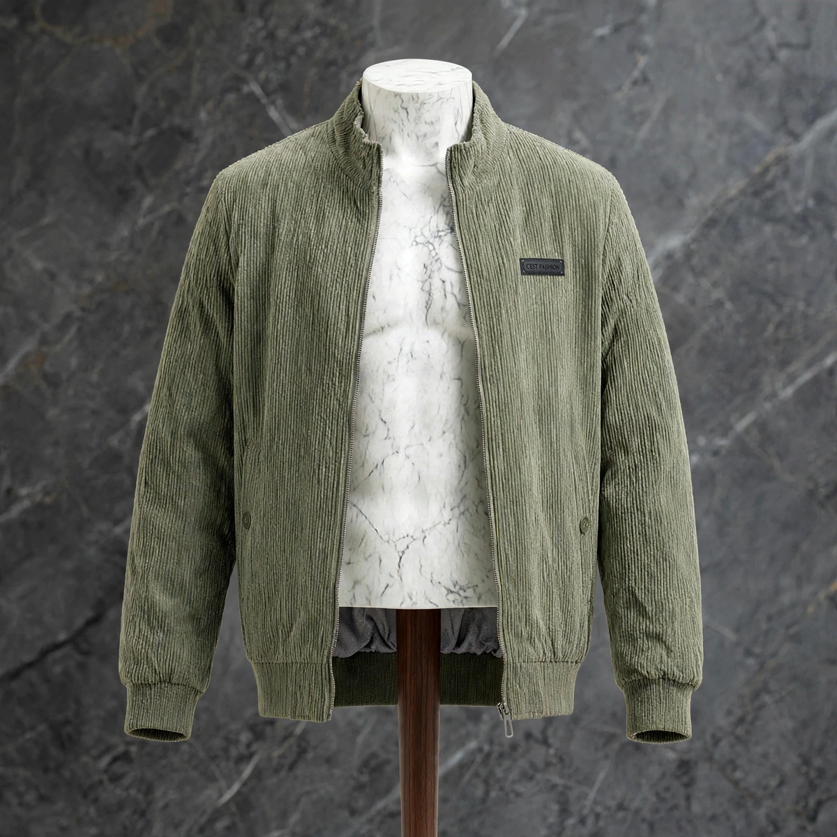 GUSTAVO | CHAQUETA DE PANA CON CUELLO ALTO