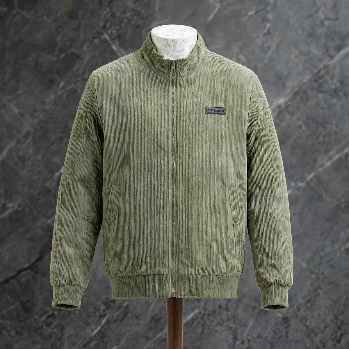 GUSTAVO | CHAQUETA DE PANA CON CUELLO ALTO
