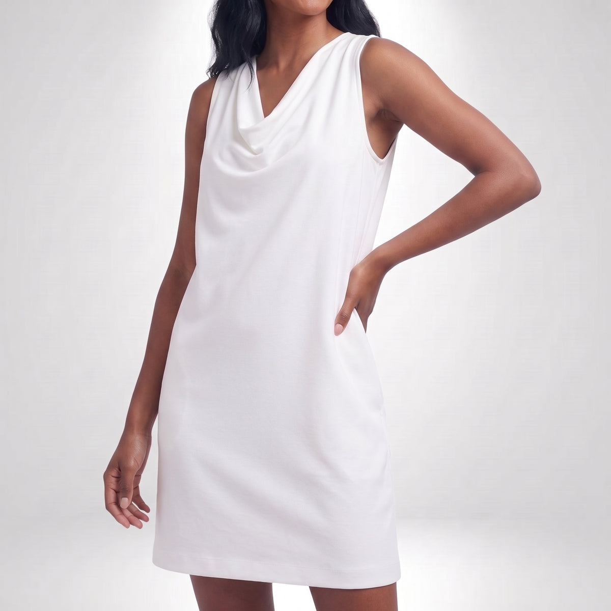 VALENTINA | VESTIDO CON CUELLO BARCO