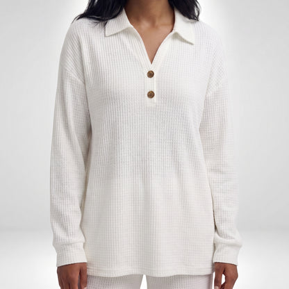 CHIARA | BLUSA CON TEXTURA WAFFLE