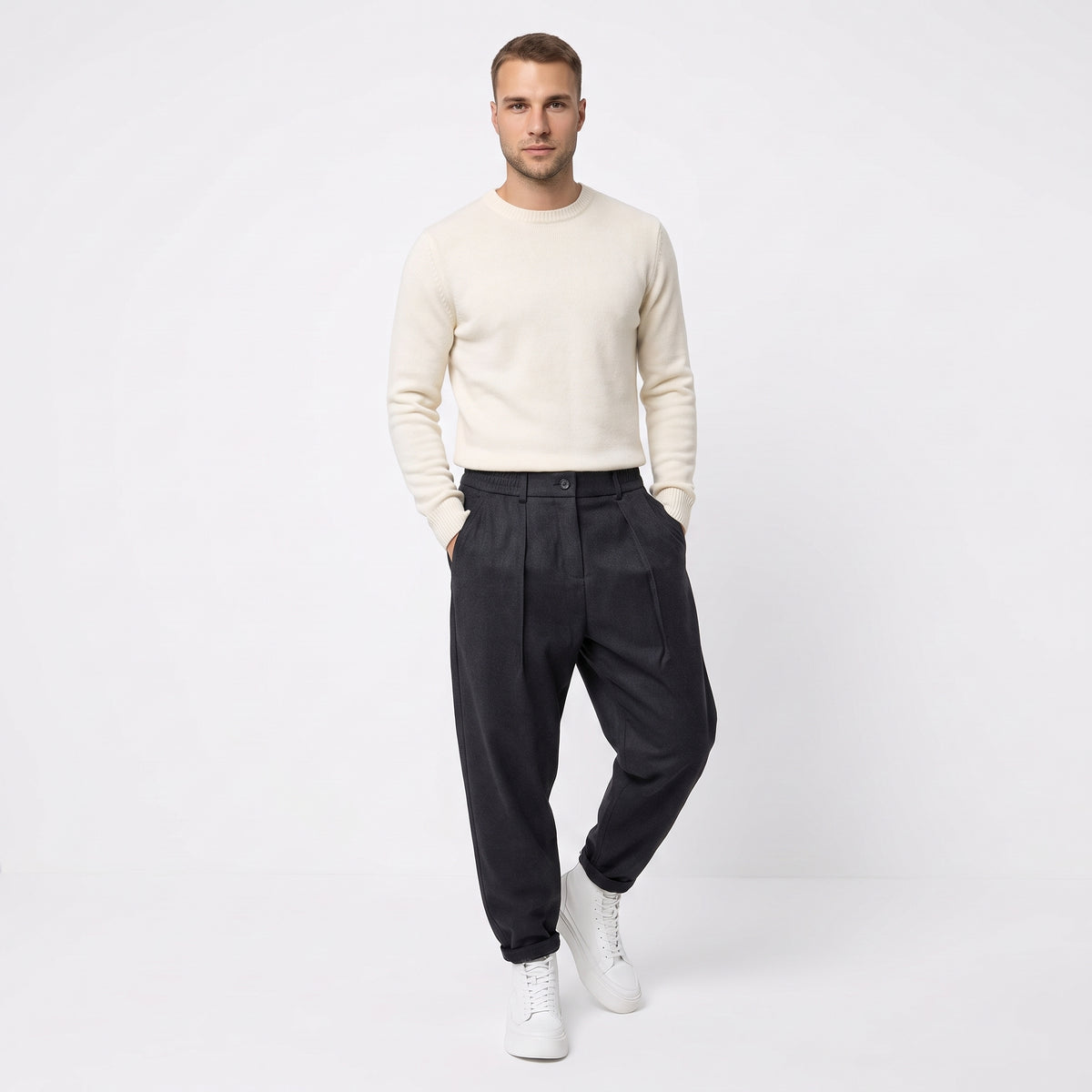 RICARDO | PANTALÓN DE EFECTO SUEDE
