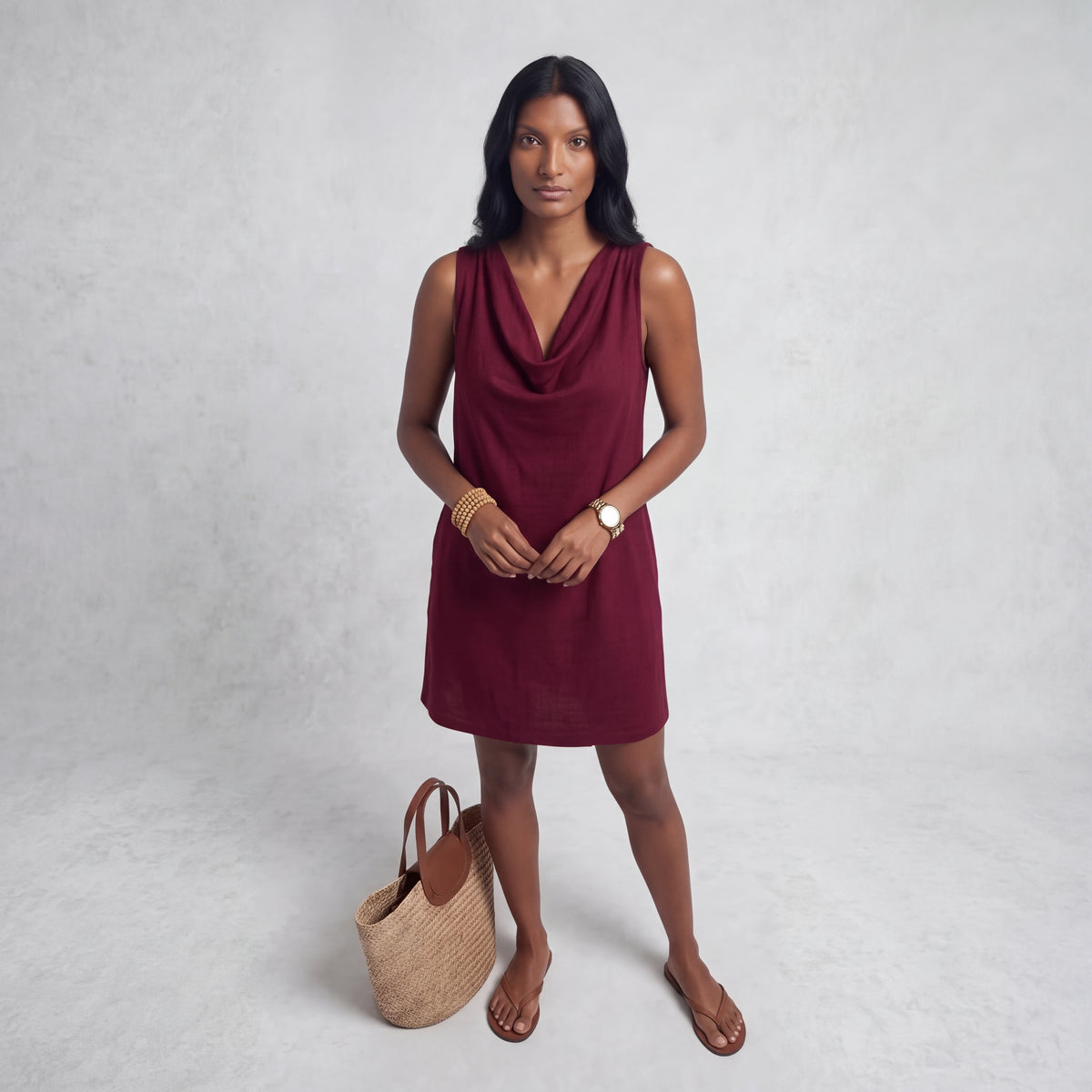 VALENTINA | VESTIDO CON CUELLO BARCO