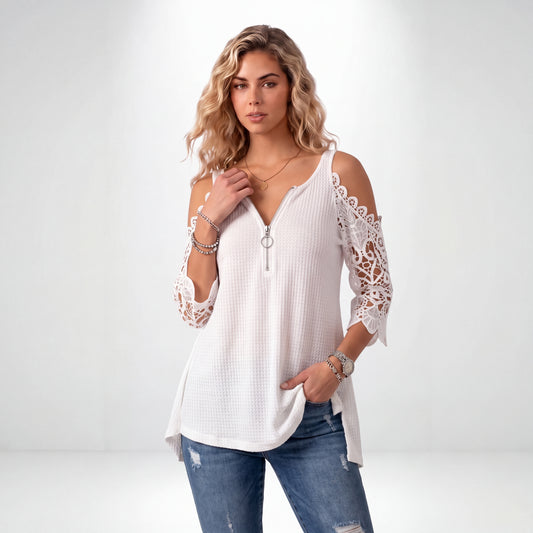 GABRIELA | BLUSA CON ENCAJE