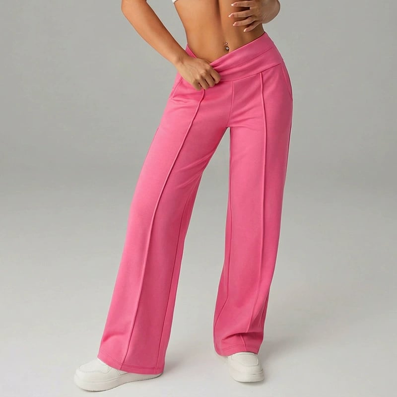 💗LETZTER TAG DES AUSVERKAUFS 50 % RABATT⚡50.000+ VERKAUFT💕Einfarbige, locker sitzende Damenhose mit geradem Bein