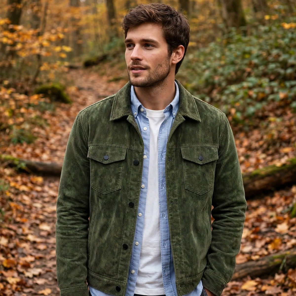 ESTEBAN | CHAQUETA TRUCKER DE PANA