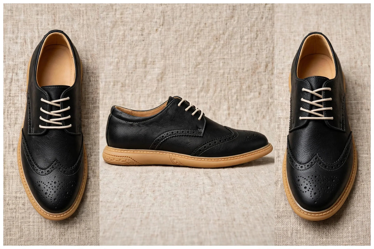 SIMÓN | ZAPATO WINGTIP DE PIEL