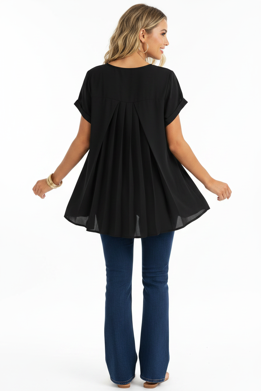Blusa Daniela Negro - Espalda