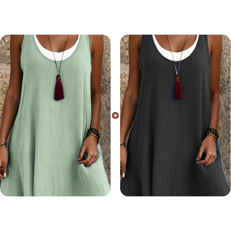 ✨Neu! Sommerliches Layering-Kleid ohne Träger - 🔥Jetzt 50% sparen!