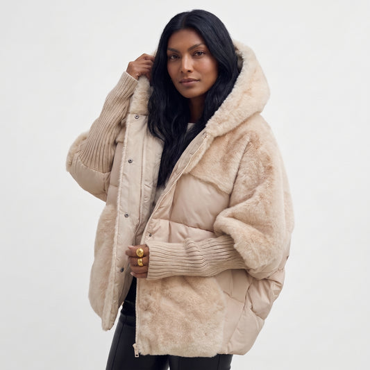 ELISA | CHAQUETA ACOLCHADA OVERSIZE CON CAPUCHA