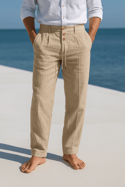 André Ferran Porto Linen Trousers