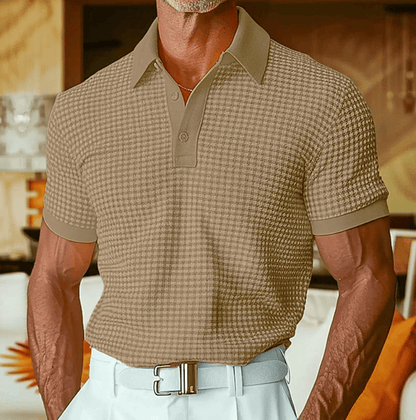 André Ferran Checkered Polo Shirt