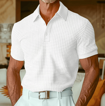 André Ferran Checkered Polo Shirt