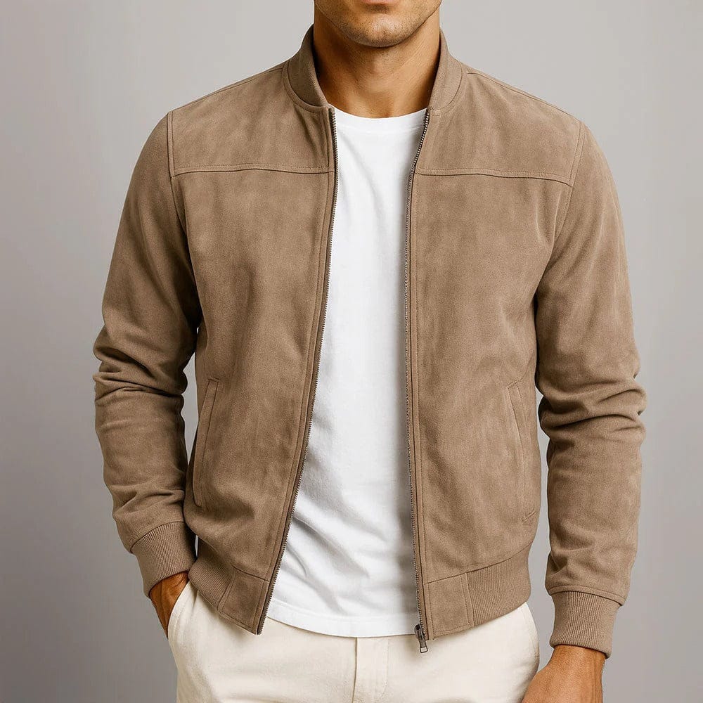 André Ferran Velour Suede Jacket