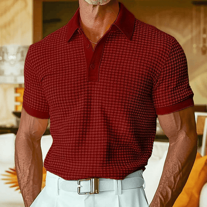 André Ferran Checkered Polo Shirt