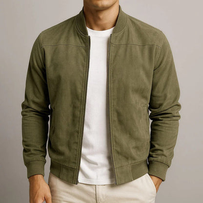 André Ferran Velour Suede Jacket