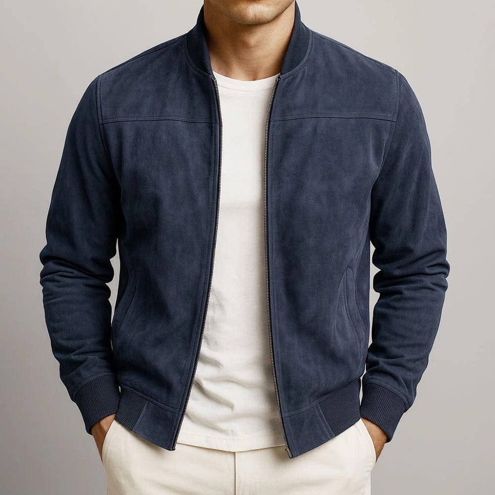 André Ferran Velour Suede Jacket