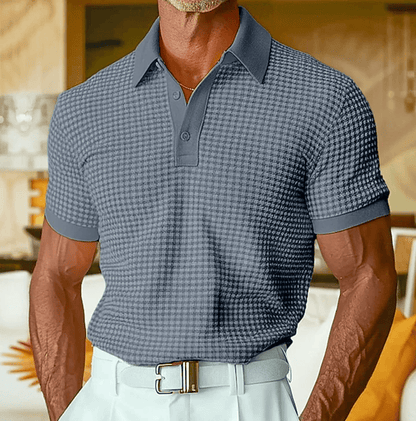André Ferran Checkered Polo Shirt