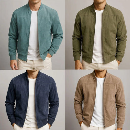 André Ferran Velour Suede Jacket