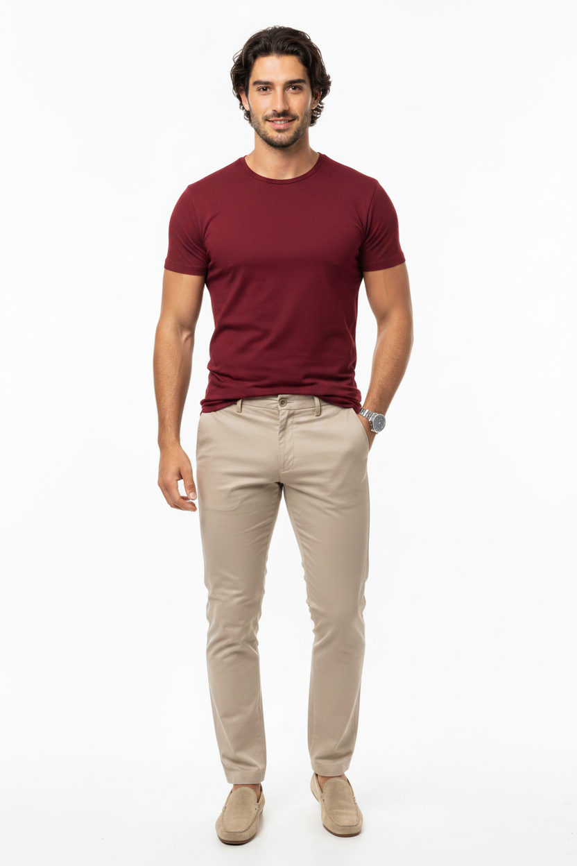 Producto Alejandro - Rojo Burgundy Modelo Correcto