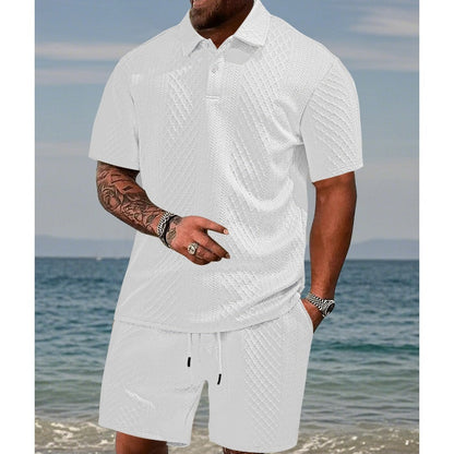 👕Herrenanzug mit Diamantmuster✨Leicht zu kombinieren, lässige und lockere Passform, vielseitiger Kragen, einteilig – alles, was Sie für zu Hause oder Ausflüge brauchen🛋️