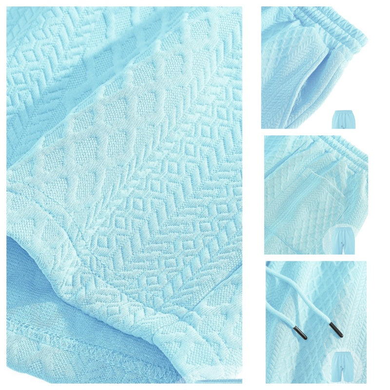 👕Herrenanzug mit Diamantmuster✨Leicht zu kombinieren, lässige und lockere Passform, vielseitiger Kragen, einteilig – alles, was Sie für zu Hause oder Ausflüge brauchen🛋️