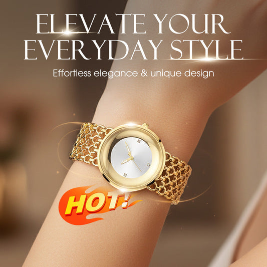 RENATA | RELOJ REDONDO CON BRAZALETE
