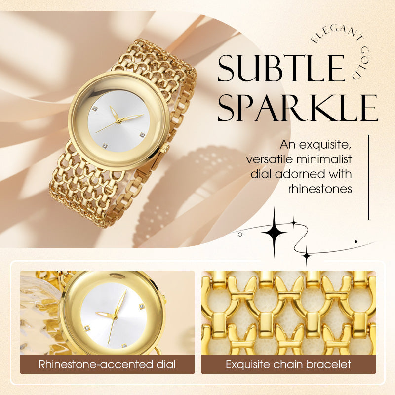 RENATA | RELOJ REDONDO CON BRAZALETE
