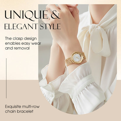 RENATA | RELOJ REDONDO CON BRAZALETE