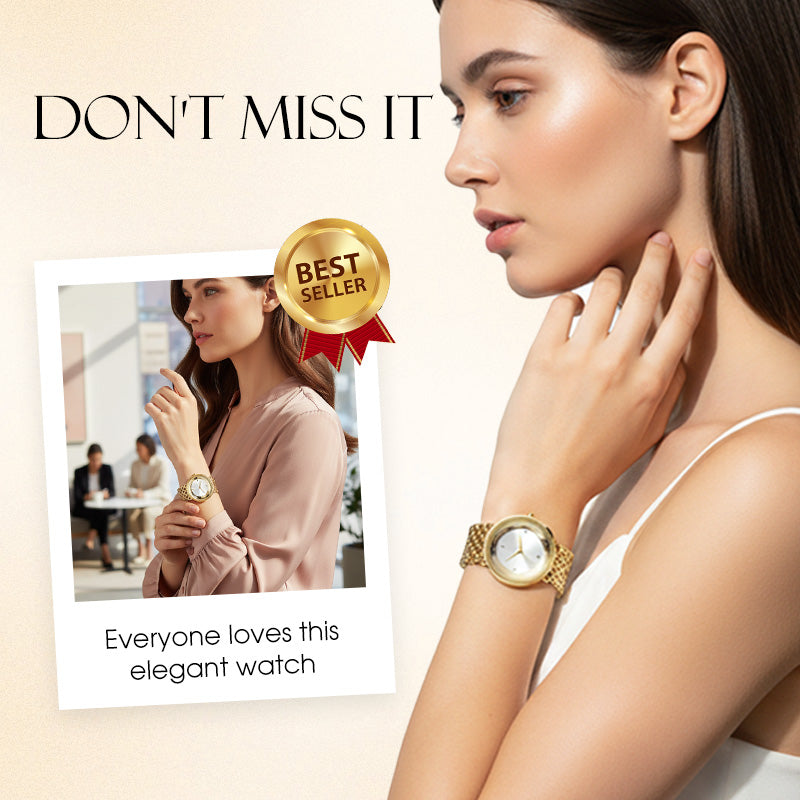 RENATA | RELOJ REDONDO CON BRAZALETE