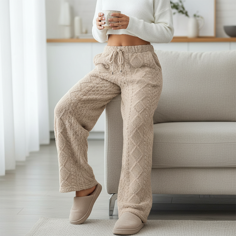 BEGOÑA | PANTALÓN RECTO GRUESO Y CÁLIDO