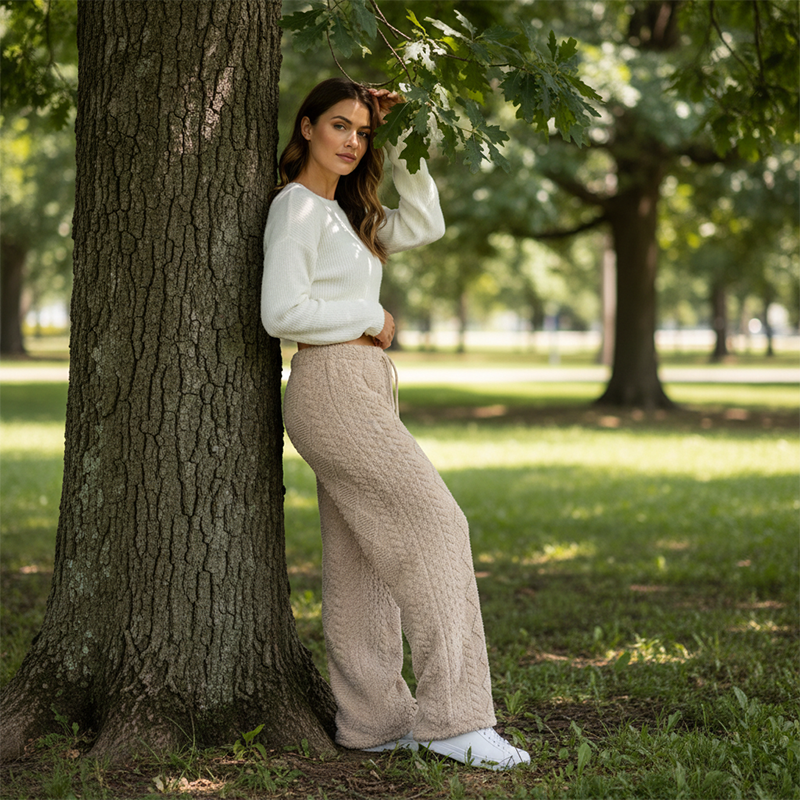 BEGOÑA | PANTALÓN RECTO GRUESO Y CÁLIDO