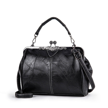 💎50% ELEGANTE VINTAGE-HANDTASCHE! 💎 Hochwertiges PU-Leder, Retro-Clip & Geräumig für den perfekten Look