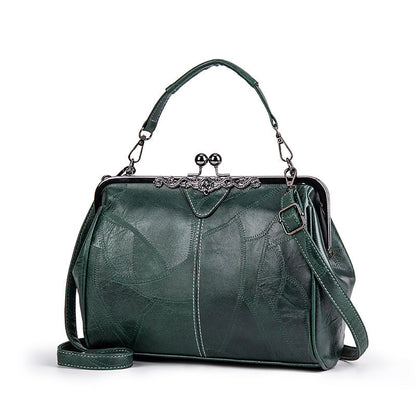 💎50% ELEGANTE VINTAGE-HANDTASCHE! 💎 Hochwertiges PU-Leder, Retro-Clip & Geräumig für den perfekten Look