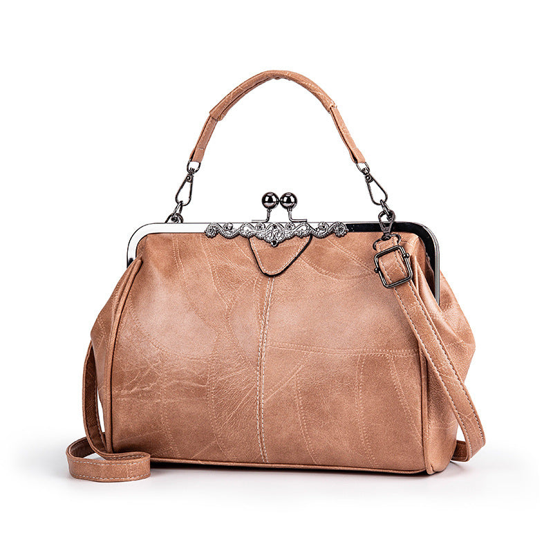 💎50% ELEGANTE VINTAGE-HANDTASCHE! 💎 Hochwertiges PU-Leder, Retro-Clip & Geräumig für den perfekten Look