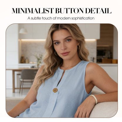 LOLA | CONJUNTO DE TOP Y PANTALÓN ANCHO DE LINO