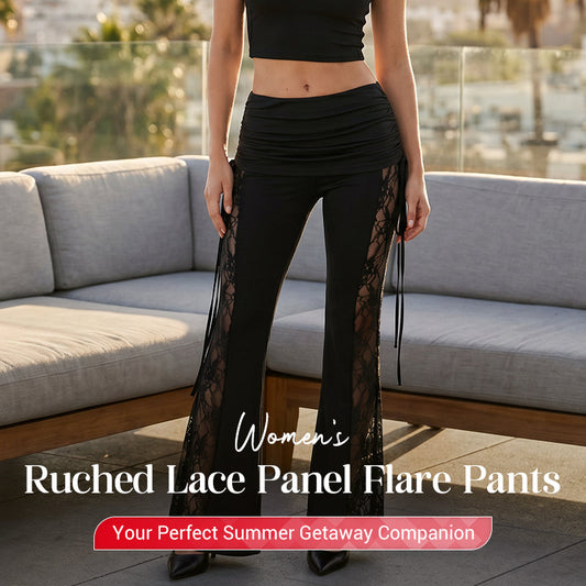 CARMEN | PANTALÓN ACAMPANADO CON ENCAJE