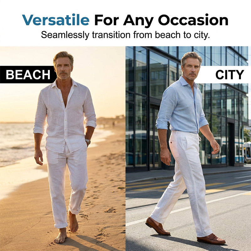 🔥Zeitlich begrenztes Angebot-Herren-Freizeithose mit geradem Bein