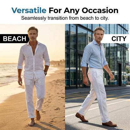 🔥Zeitlich begrenztes Angebot-Herren-Freizeithose mit geradem Bein