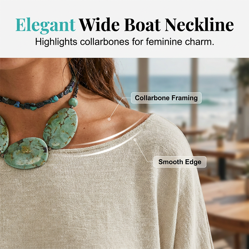 PILAR | TOP HOLGADO CON ESCOTE BARCO