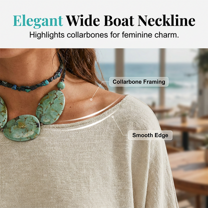PILAR | TOP HOLGADO CON ESCOTE BARCO