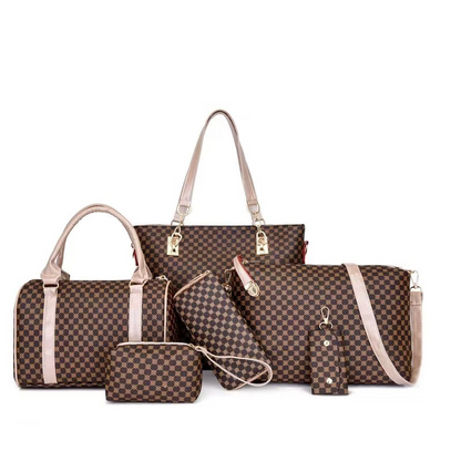 ADELA | SET DE 6 BOLSOS ESTAMPADOS