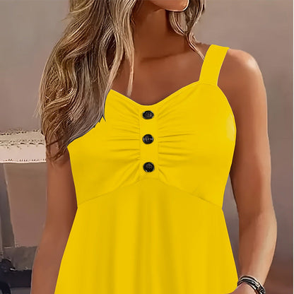 REGINA | BLUSA SIN MANGAS CON BOTONES