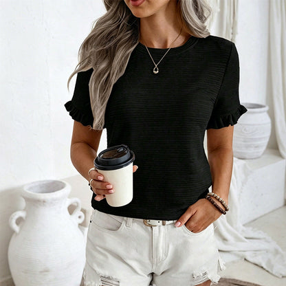 SUSANA | BLUSA CON MANGAS DE VOLANTES
