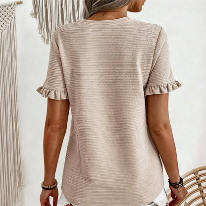 SUSANA | BLUSA CON MANGAS DE VOLANTES